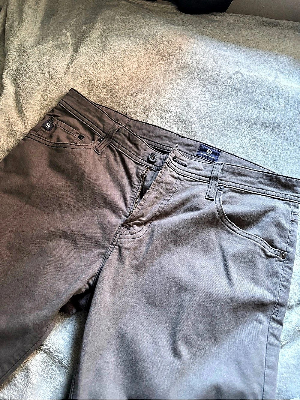 Ag mens chinos, 33 waist 28.5” inseam